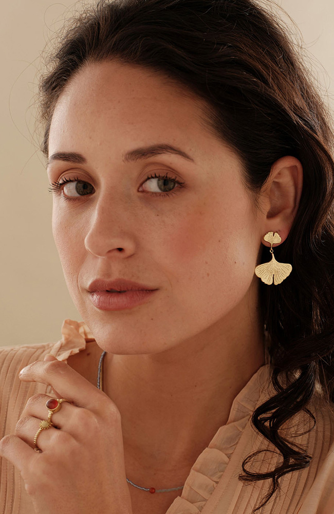 A Beautiful Story Longevity oorbellen goud messing vrouw | Sophie Stone