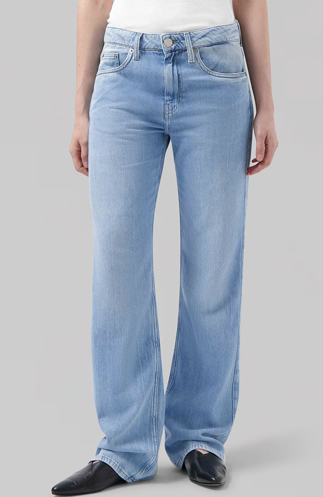 MUD jeans Loose Jamie Flow jeans Stone Vintage van katoen dames | Sophie Stone