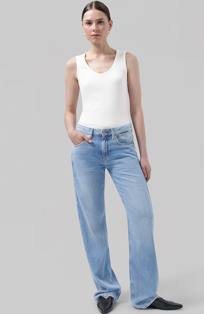 MUD jeans Loose Jamie Flow jeans Stone Vintage van duurzaam katoen dames | Sophie Stone
