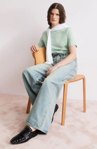 ARMEDANGELS Luaala Schaumstoff grün T-Shirt Bio-Baumwolle Frau | Sophie Stone