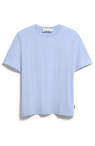 ARMEDANGELS Luaala soft blue t-shirt bio katoen dames | Sophie Stone