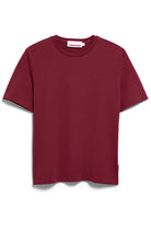 ARMEDANGELS Luaala t-shirt rood van bio katoen dames | Sophie Stone