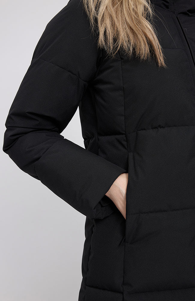 MAZINE Basic Puffer jas zwart van GRS voor dames | Sophie Stone