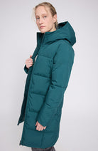 MAZINE Basic Puffer jas deep teal van GRS voor dames | Sophie Stone