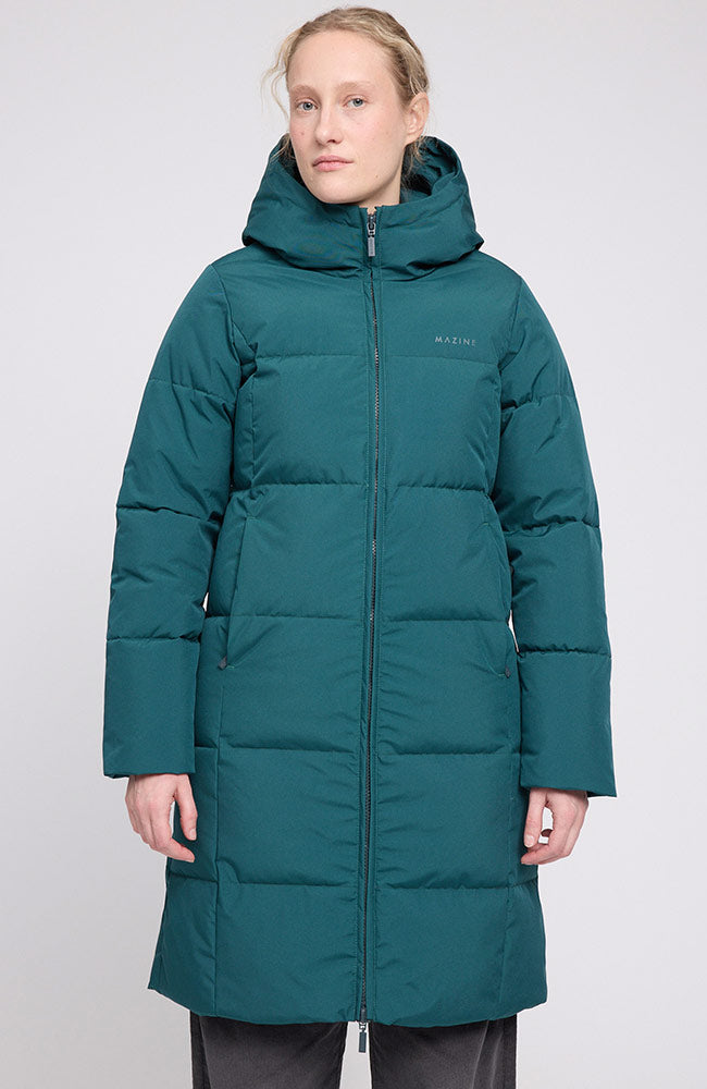 MAZINE Basic Puffer jas deep teal van GRS voor dames | Sophie Stone