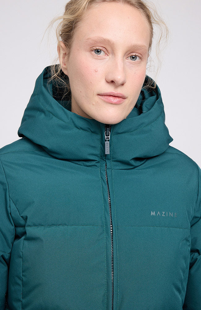 MAZINE Basic Puffer jas deep teal van GRS voor dames | Sophie Stone