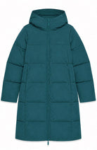 MAZINE Basic Puffer jas deep teal van GRS voor dames | Sophie Stone