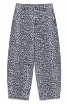 MAZINE Printed barrel jeans grey van 100% GOTS bio katoen dames | Sophie Stone