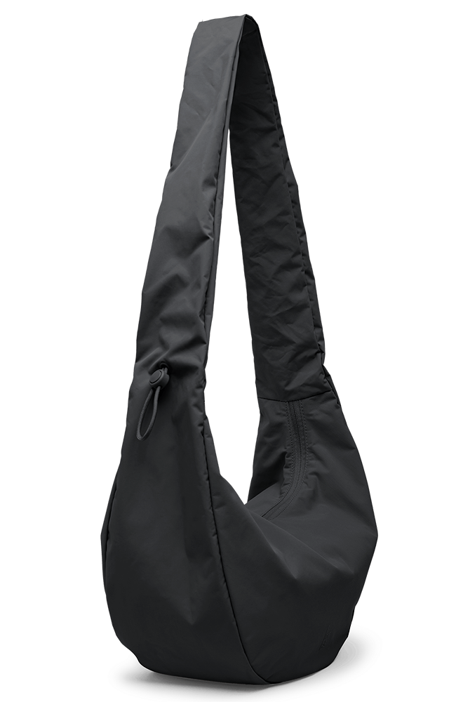 GOT BAG Moon bag ruffle zwart gerecycled materiaal unisex | Sophie Stone