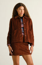 Dedicated Majorna Corduroy rokje bruin van 98% GOTS bio katoen vrouwen | Sophie Stone