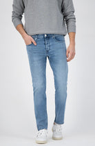 MUD Jeans Rick Mid Slim jeans old stone from organic cotton men | Sophie Stone