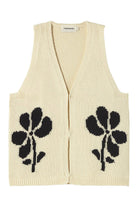 Thinking MU Marigold Robbie cardigan beige organic cotton | Sophie Stone