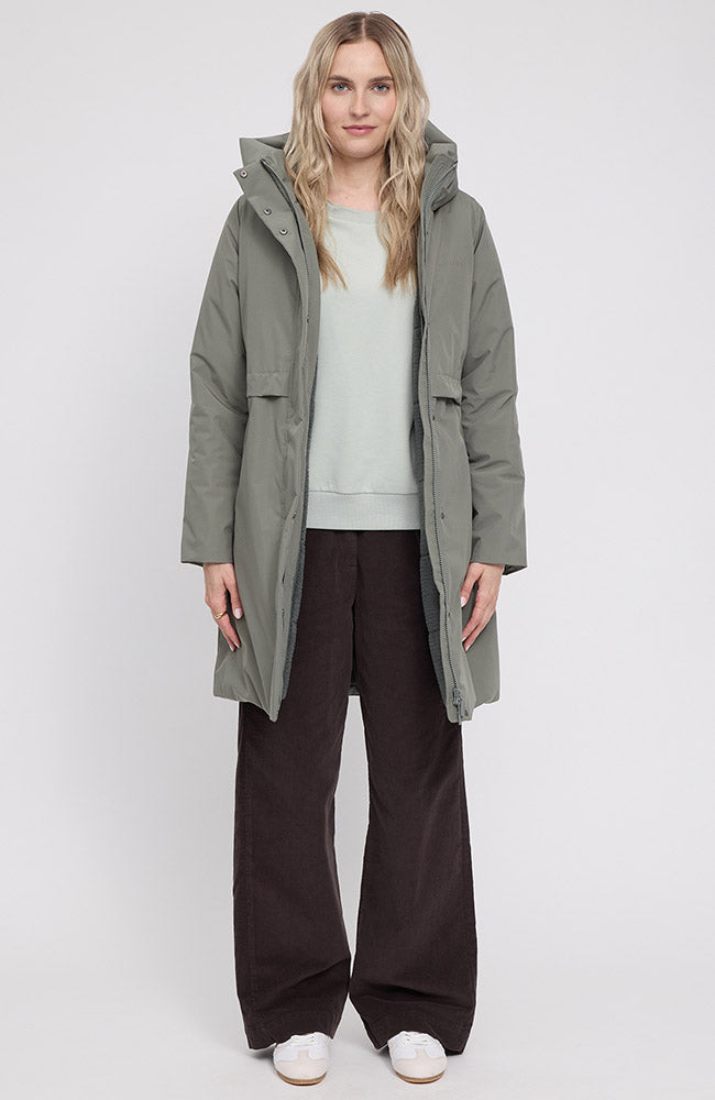 MAZINE Basic padded parka jas light bottle van GRS voor vrouw | Sophie Stone
