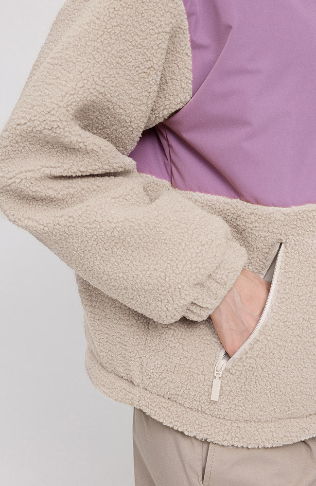 MAZINE Blocking jack grape natural van gerecycled materiaal voor dames | Sophie Stone