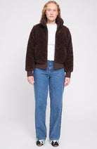 MAZINE Faux fur blouson jas coffee van GRS vrouw | Sophie Stone