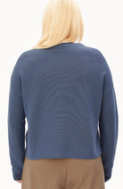 ARMEDANGELS Merinaa trui blauw biologisch katoen dames | Sophie Stone