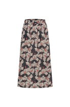 Lanius midi rok bloom onyx gemaakt van biologisch katoen voor dames | Sophie Stone