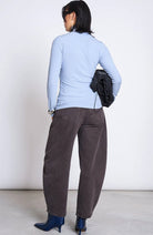 JAN 'N JUNE Mio top mid blue van 96% lyocell TENCEL voor dames | Sophie Stone 