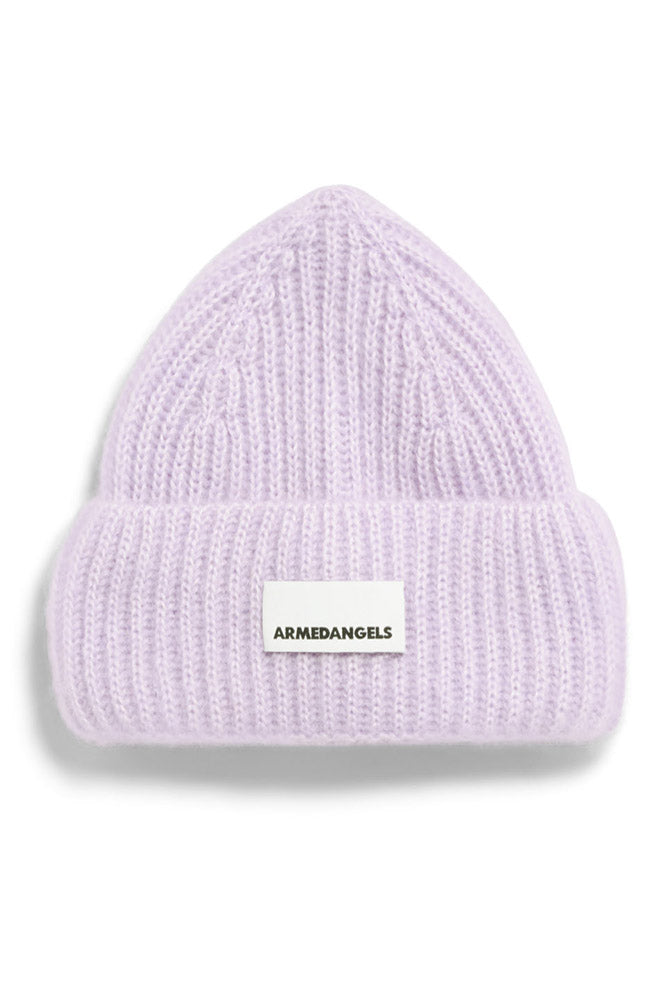 ARMEDANGELS Mohair muts beanie moonlit lilac paars uniseks | Sophie Stone