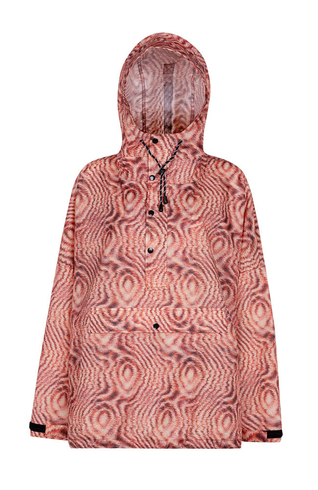 Rainkiss Moiré Anorak regenponcho van gerecycled PET GRS vrouwen | Sophie Stone