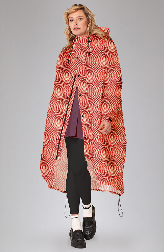 Rainkiss Moiré regenjas van gerecycled PET | Sophie Stone