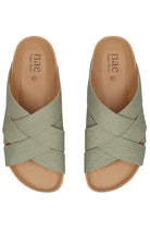 NAE Tanna Green Sandals Made from 100% Piñatex (Unisex) | Sophie Stone