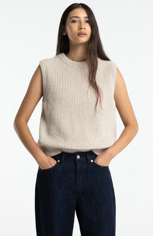 Kings of Indigo Nimyo spencer fog van o.a. wol voor dames | Sophie Stone