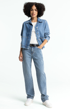 Kings of Indigo Ota spijkerjasje blauw bio katoen voor dames | Sophie Stone