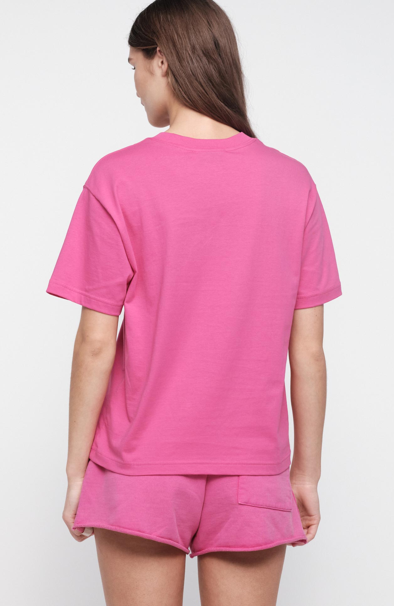 Organic Basics True Boxy T-Shirt, Pink, Organic Cotton, Women's | Sophie Stone