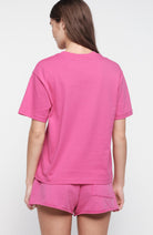 Organic Basics True Boxy T-Shirt, Pink, Organic Cotton, Women's | Sophie Stone