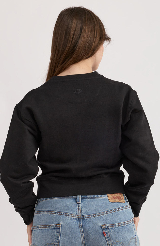 Organic Basics Weekend sweater zwart van biologisch katoen voor dames | Sophie Stone