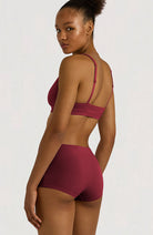 Organic Basics Flex triangle bralette rood 90% bio katoen vrouw | Sophie Stone