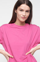 Organic Basics True Boxy T-Shirt, Pink Organic Cotton, Women's | Sophie Stone