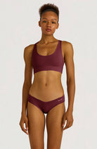 Organic Basics Flex hipster rood van 91% biologisch katoen dames | Sophie Stone