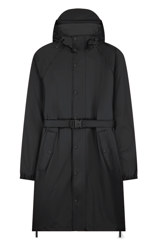 MAIUM Original Saddle zwart regenjas gerecyclede flessen dames | Sophie Stone 