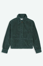 Kings of Indigo Ota cord jasje dark green 100% bio katoen voor dames | Sophie Stone