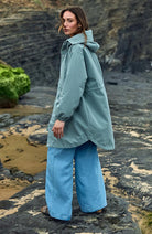 MAZINE Light parka jas pale aqua van gerecyclede materialen voor dames | Sophie Stone
