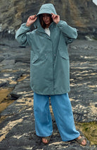 MAZINE Light parka jack pale aqua van GRS voor vrouwen | Sophie Stone