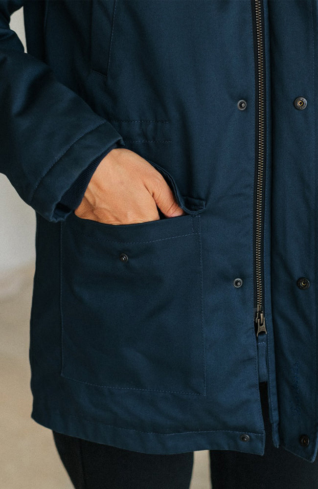 TWOTHIRDS Pinta winter coat blue recycled | Sophie Stone