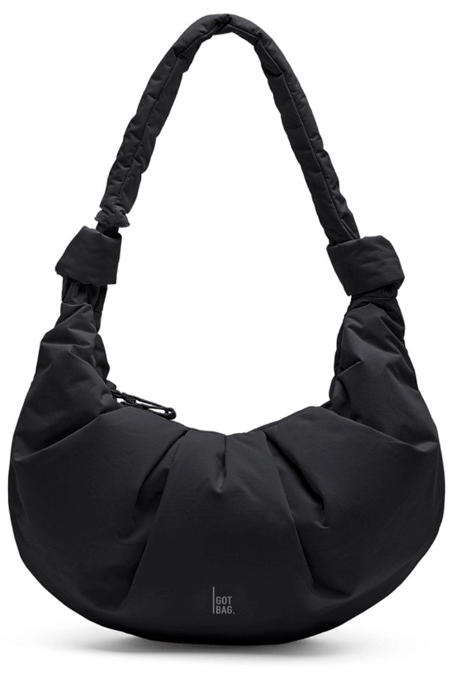 GOT BAG Pleat Moon bag large black van oceaan plastic uniseks | Sophie Stone
