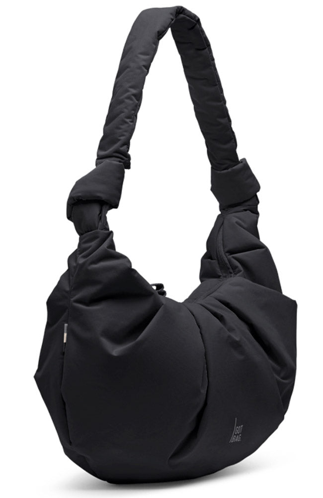 GOT BAG Pleat Moon bag large black van oceaan plastic vrouw | Sophie Stone