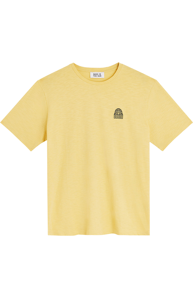 Bask in the Sun Mini to the Sea T-Shirt gelb aus Bio-Baumwolle für Herren | Sophie Stone