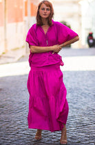 Poppyfield Nadia blouse roze van biologisch katoen | Sophie Stone 