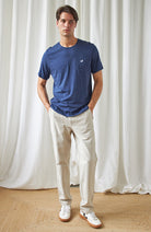 TWOTHIRDS Qalito t-shirt navy from organic cotton for men | Sophie Stone