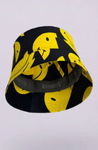 Rainkiss Bucket Hat All Smiles zwart geel | Sophie Stone
