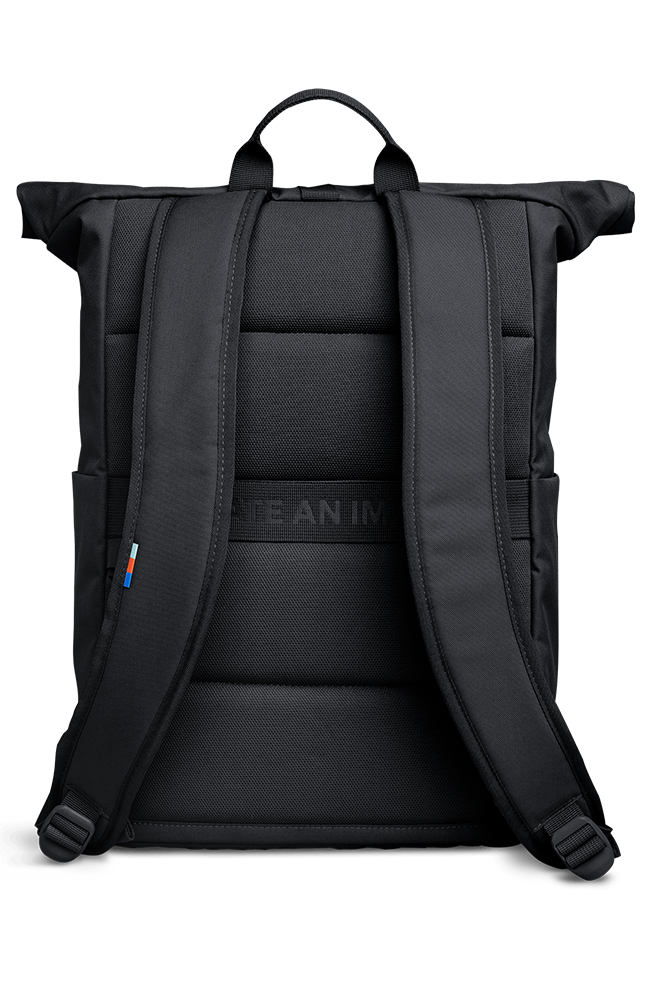 GOT BAG Rolltop easy backpack zwart van oceaan plastic unisex | Sophie Stone