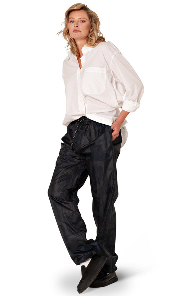 Rainkiss Back to black regenbroek van gerecycled PET (GRS) uniseks | Sophie Stone