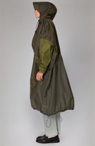 Rainkiss Herringbone raincoat green by RPET unisex | Sophie Stone