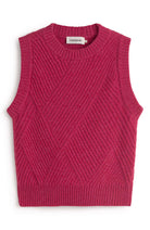 Thinking MU Kaia spencer rood van 100% wol voor dames | Sophie Stone