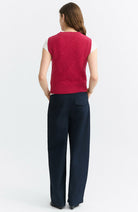 Thinking MU Kaia spencer red van wol voor dames | Sophie Stone
